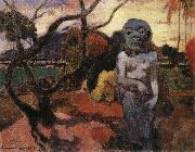 Paul Gauguin Presence of the Bad Dermon France oil painting artist